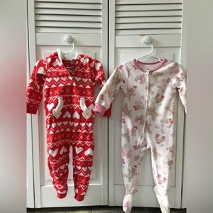 Toddler girl fleece pj’s